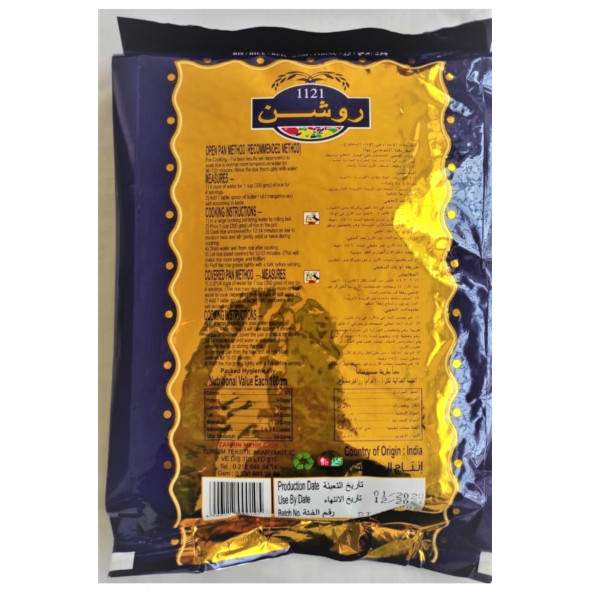 Revşen Uzun Taneli Basmati Prinç 3x900gr - 2