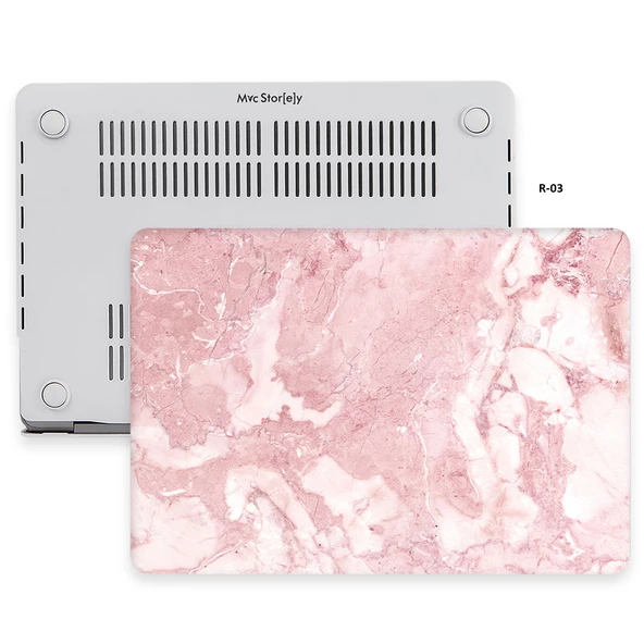 Macbook Pro Kılıf 13 inç Mermer08NL (Eski HDMI'lı Model 2012-2015) A1425 A1502 ile Uyumlu - 3