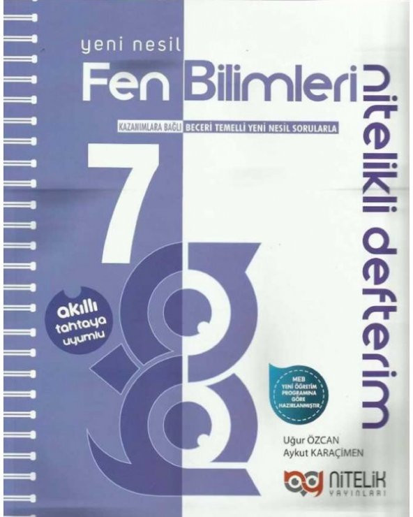 7.Sınıf Yeni Nesil Defter Fen Bilimleri Nitelikli