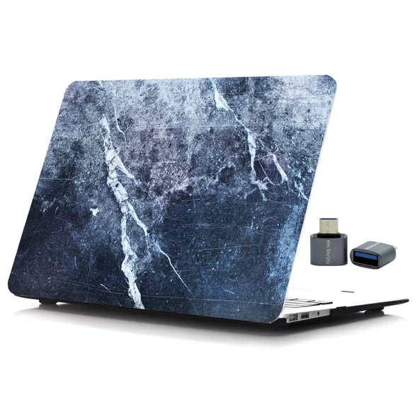 Macbook Pro Kılıf 15 inç Mermer09NL (Touchbarlı 15" Pro) A1707 A1990 ile Uyumlu ürün görseli 1