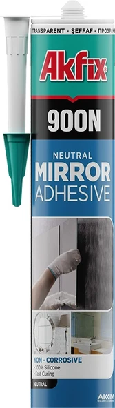 Akfix 900N Nötr Ayna Yapıştırma Silikonu Şeffaf 280ml ürün görseli