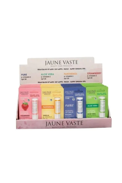 Jaune Vaste Essential Care Lip Stick 24'lü Karma Stand
