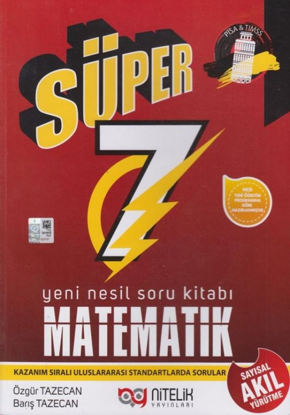 Nitelik 7. Sınıf Yeni Nesil Süper Matematik Soru Kitabı *yeni*