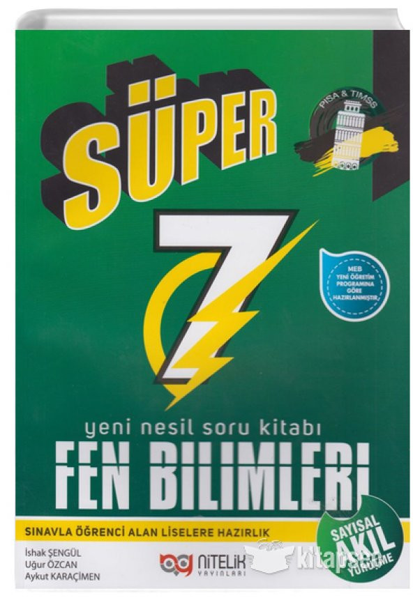 Nitelik 7. Sınıf Yeni Nesil Süper Fen Bilimleri Soru Kitabı