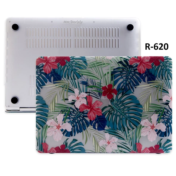 Macbook Pro Kılıf 15 inç Flower01NL (Touchbarlı 15" Pro) A1707 A1990 ile Uyumlu - 3