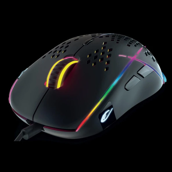 Rampage SMX-R111 DEFILADE 12400dpi RGB Işıklı Super Light Makrolu Gaming Oyuncu Mouse