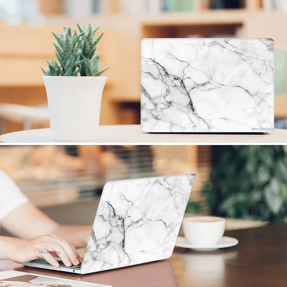 Macbook Pro Kılıf 15 inç Mermer11NL (Touchbarlı 15" Pro) A1707 A1990 ile Uyumlu - 8