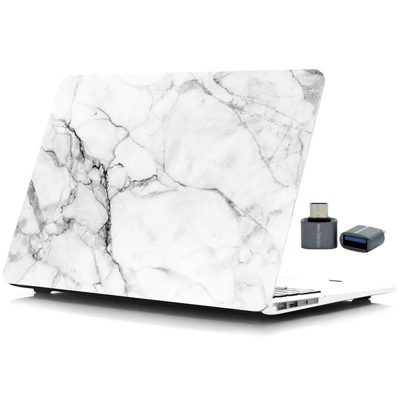 Macbook Pro Kılıf 15 inç Mermer11NL (Touchbarlı 15" Pro) A1707 A1990 ile Uyumlu - Resim 2