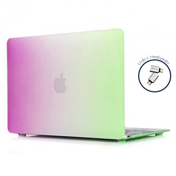 MacBook Pro Kılıf A1707 A1990 ile Uyumlu Koruyucu Kılıf Rainbow - 8