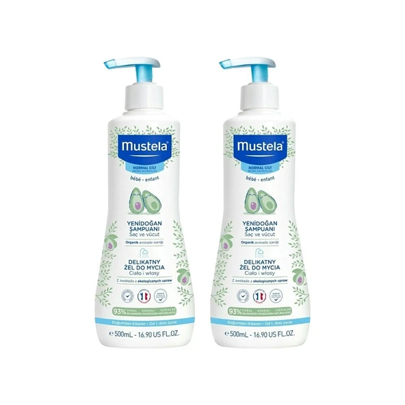 Mustela Gentle Cleansing Yenidoğan Şampuanı 2x500ml