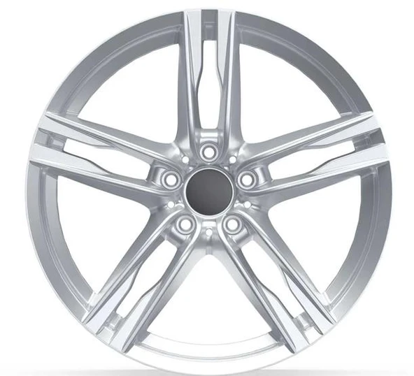 EMR-20179-02 9.5x20" -5x120 ET37 72.56 Full Silver Jant (4 Adet) - Resim 2