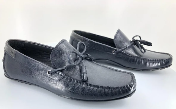 Aronay 084 %100 Hakiki Deri Püsküllü Erkek Loafer Babet - Resim 8