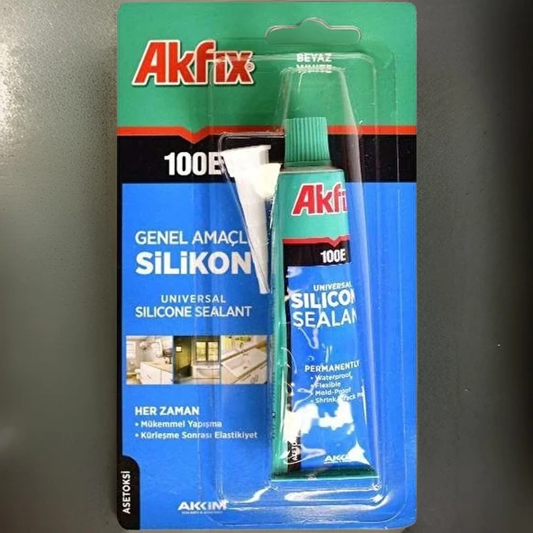 Akfix 100E Tüp Silikon Şeffaf 50ml - 2