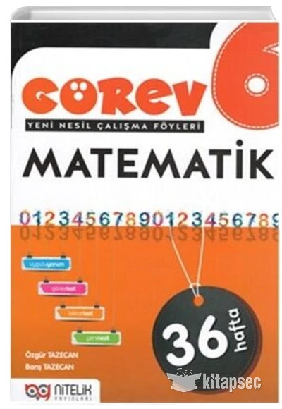 NİTELİK 6.SINIF GÖREV MATEMATİK ürün görseli 1