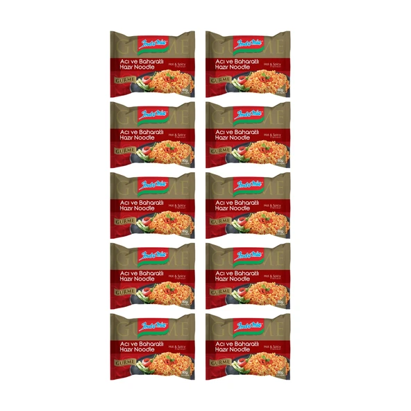 Indomie Noodle Gurme Acı Ve Baharatlı 80 gr x 10 Adet ürün görseli