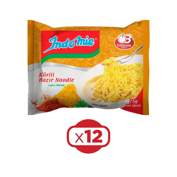 Indomie Noodle Köri 75 Gr x 12 Adet - Resim 2
