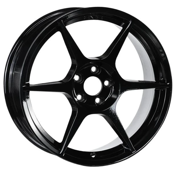 EMR-W7791-04 7.5x17" -4x100 ET30 73.1  Black Jant (4 Adet) - 1
