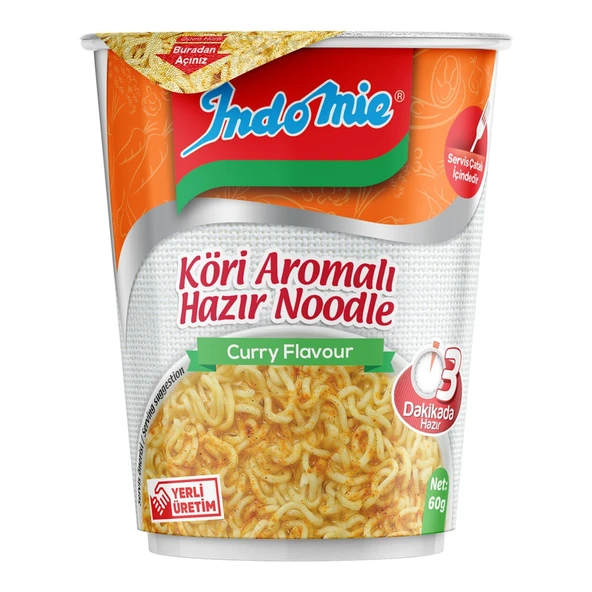 Indomie Noodle Köri 60 gr Bardak x 8 Adet - 3
