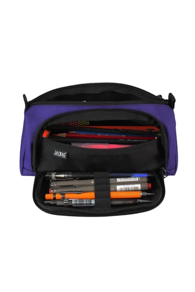 PRIME XL-LASTİK AYRAÇLI İKİ BÖLMELİ KALEM KUTUSU - Resim 4