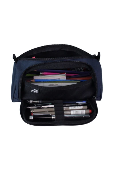 PRIME XL-LASTİK AYRAÇLI İKİ BÖLMELİ KALEM KUTUSU - Resim 4