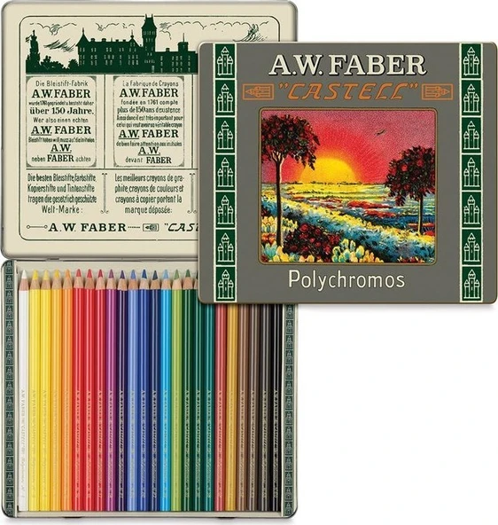 Faber-Castell Polychromos 111. Yıl 24 Renk Kuru Boya - 2