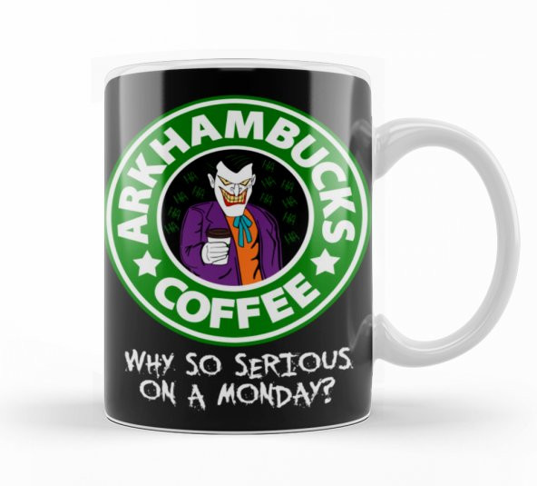 Joker Arkhambucks Kupa Bardak Porselen