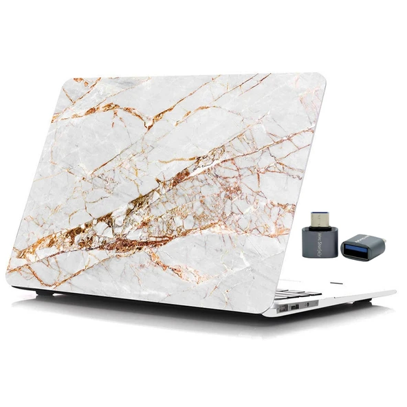 Macbook Pro Kılıf 15 inç Mermer10NL (Touchbarlı 15" Pro) A1707 A1990 ile Uyumlu ürün görseli