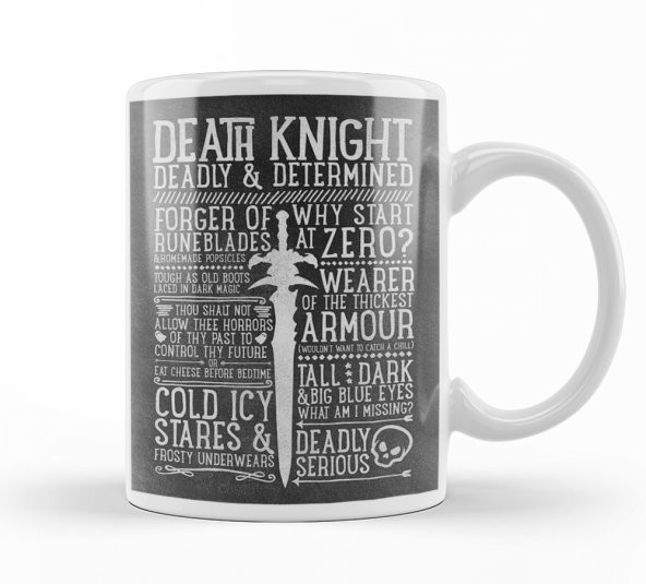 Death Knight Kupa Bardak Porselen