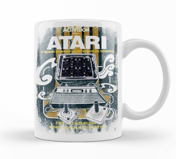 Atari Lover Game Over Kupa Bardak Porselen