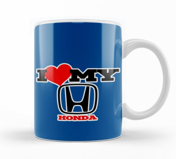 I Love My Honda Kupa Bardak Porselen