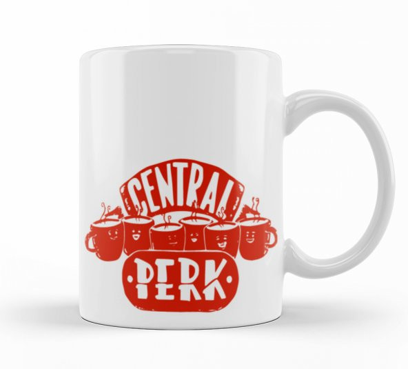 Central Perk Friends Kupa Bardak Porselen - 1
