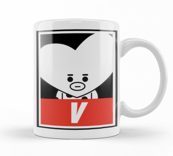 Bt21 V Bts Kupa Bardak Porselen