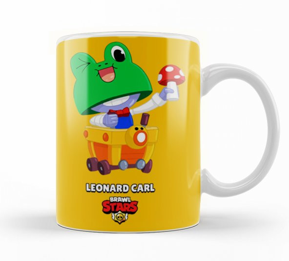 Brawl Stars Leonard Carl Kupa Bardak Porselen - 1