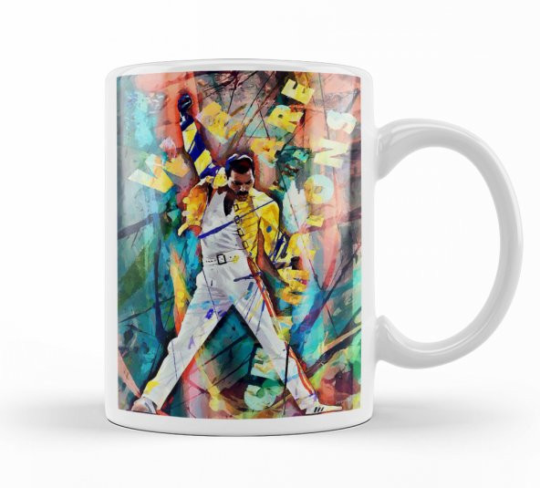 Freddie Mercury Kupa Bardak Porselen