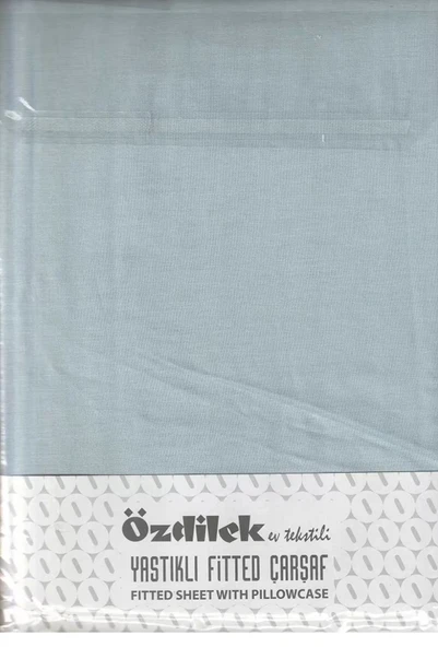 Özdilek Fitted Lastikli Tek Kişilik Çarşaf Seti (120x200)-Colourıst AQUA