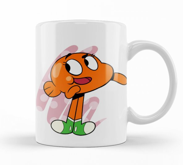 Cartoon Dylean Gumball Darwin Kupa Bardak Porselen