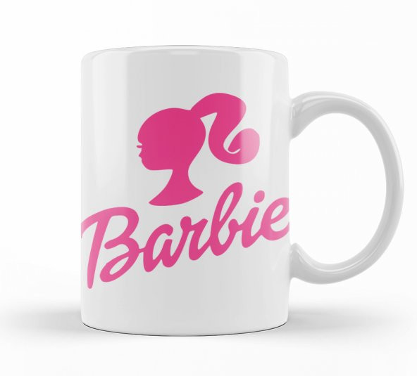 Barbie Logo Kupa Bardak Porselen