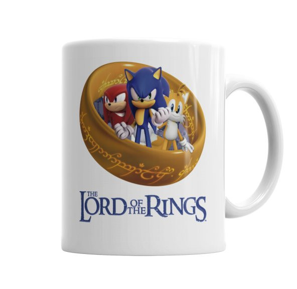 Sonic O Senhor Dos Aneis Kupa Bardak Porselen