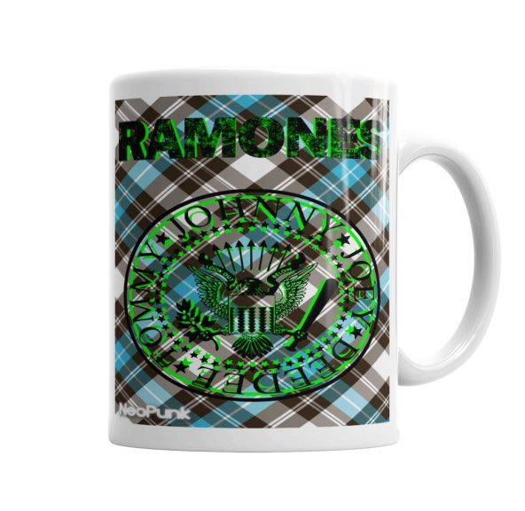Ramones Verde by Neo Punk Kupa Bardak Porselen