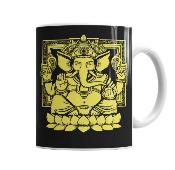 Ganesha Kupa Bardak Porselen