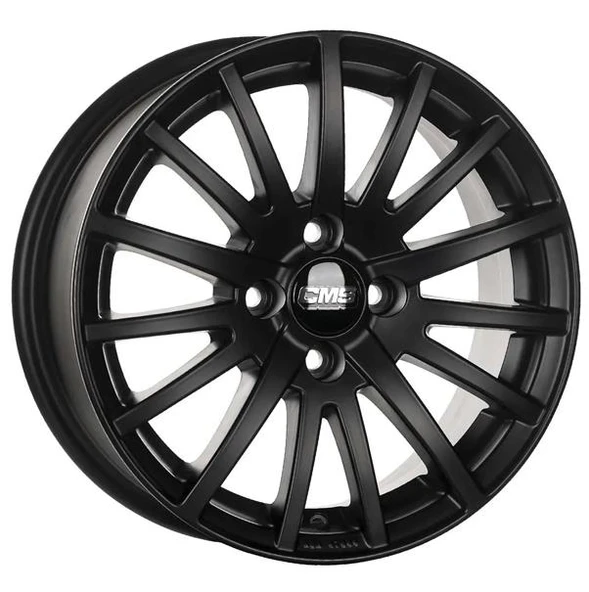 CMS-465-02 6.5x15"- 4x100 ET35 67.2 Complete Matt black Jant (4 Adet)