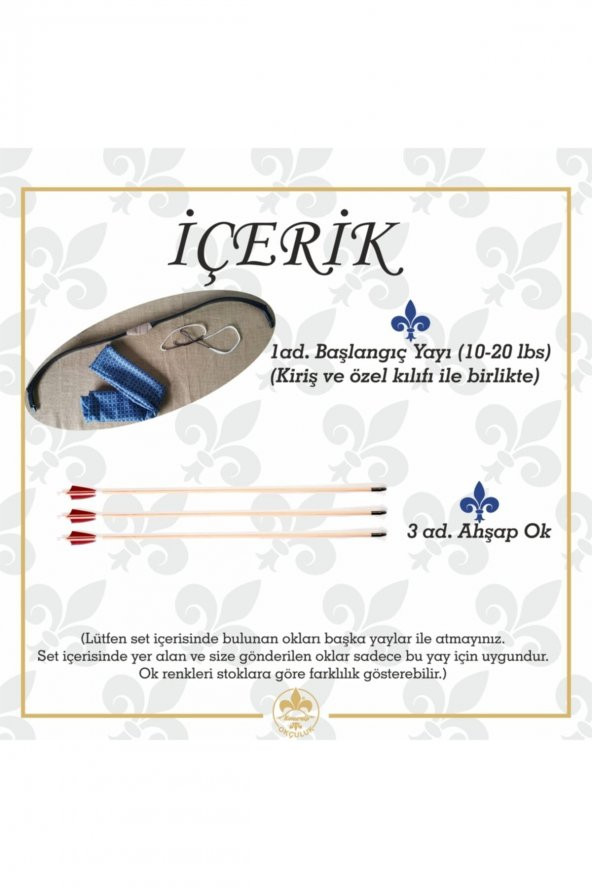 Geleneksel Okçuluk Başlangıç Yayı (3 ok + zihgir) - 2