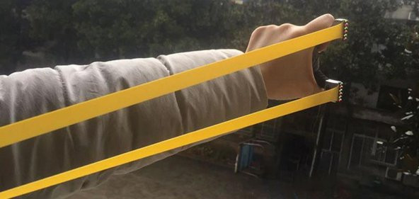 Avcı Sapan Yedek Kauçuk Lastik Deri Hazne Slingshot 3 Adet - 8