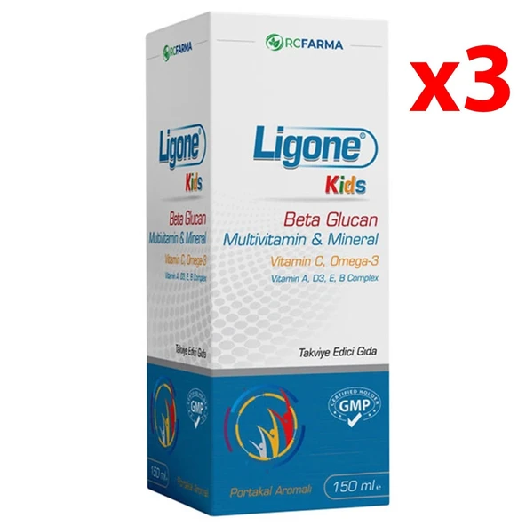 Ligone Kids Multivitamin 150 ml 3 Adet