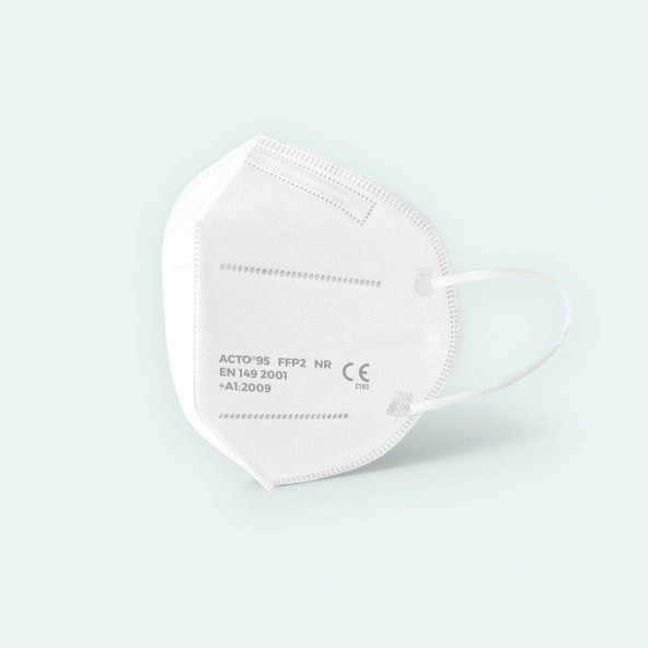 ACTO 95 FFP2 / N95 Respiratory Mask 5 Katlı Solunum Maskesi 10 Adet - 2