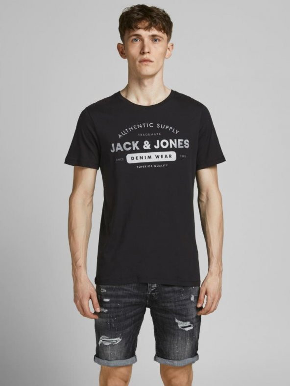 Jack&Jones Erkek Baskılı T Shirt 12177533 - 5