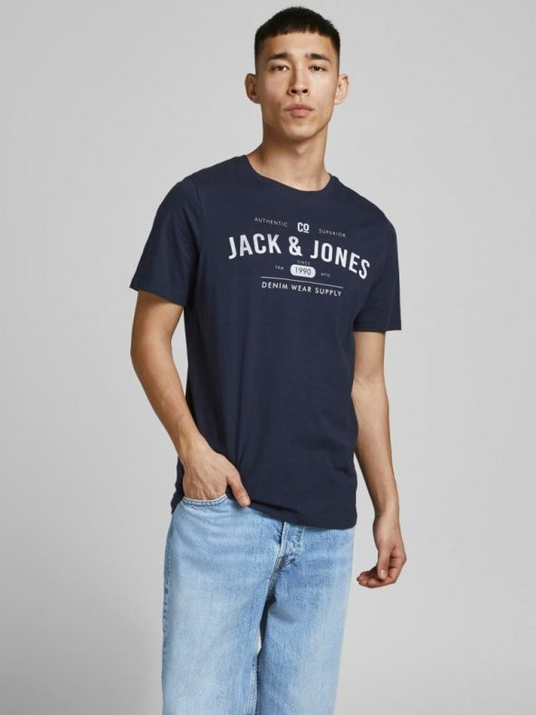 Jack&Jones Erkek Baskılı T Shirt 12177533 - 8