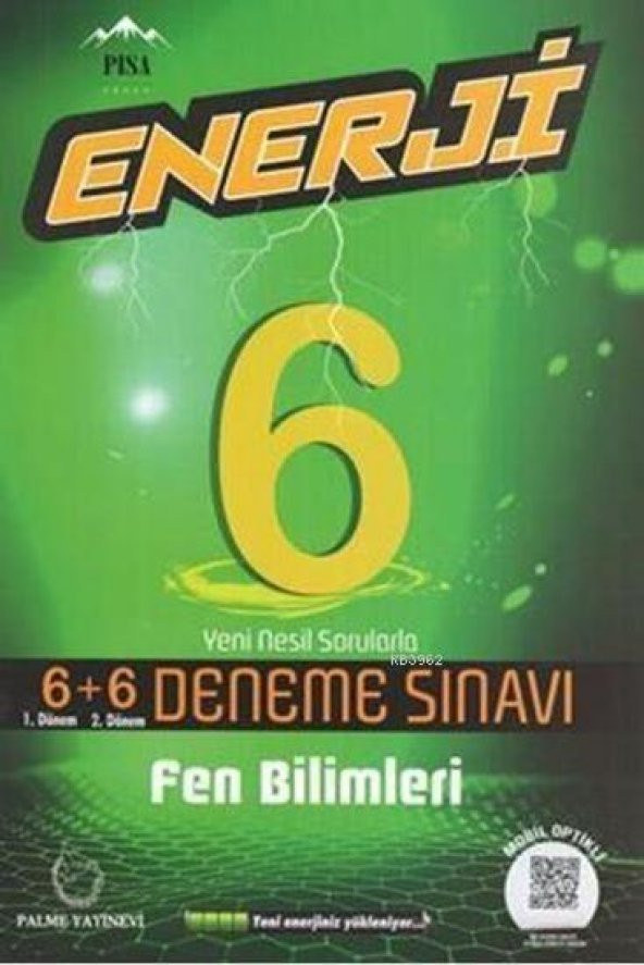 Palme 6.sınıf Enerji Fen Bilimleri 6+6 Deneme Sınavı *yeni*