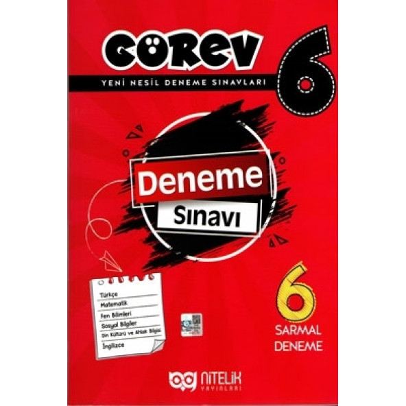 Nitelik Yayınları 6.Sınıf Görev 6 Sarmal Deneme Sınavı
