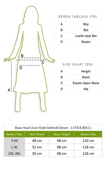 Buse Vual Uzun Yazlık Etek Gelincik Desen Kırmızı Siyah Çizgili 6159 2XL-3XL Siyah - 5